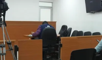 Sala de la audiencia virtual a Levith Rúa.