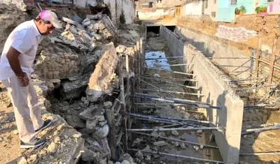 Inmediaciones de la canalización del arroyo de la 21