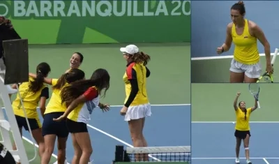 Así celebraron las colombianas.