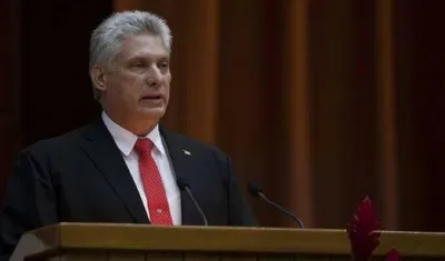 El presidente cubano, Miguel Díaz-Canel.