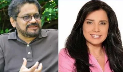 Iván Márquez y Aída Merlano.