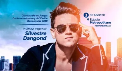 Silvestre Dangond, acto principal de la clausura. 