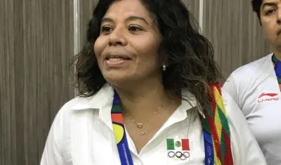 María José Alcalá, jefe de misión de la delegación mexicana. 