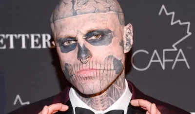  El modelo canadiense Rick Genest, más conocido como Zombie Boy.