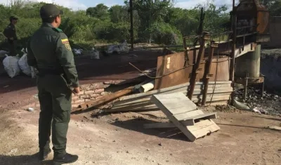 Fábrica clandestina de plomo hallada en zona rural de Tubará.