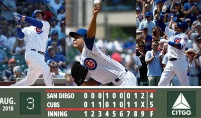 José Quintana, lanzador colombiano en los Cachorros de Chicago.