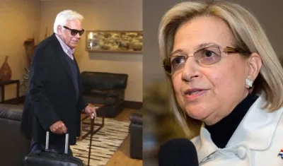 El expresidente español Felipe González y la Vicepresidenta de Paraguay Alicia Pucheta.