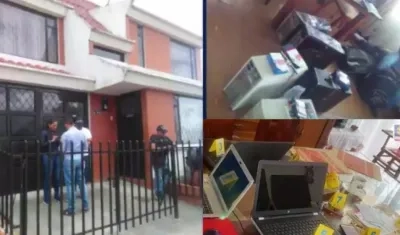 Las diligencias de allanamientos y capturas se realizaron en Bogotá, Cali e Ipiales (Nariño).