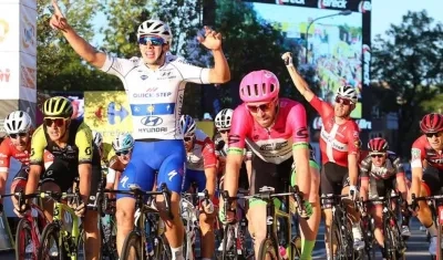 El ciclista colombiano Álvaro Hodeg. 