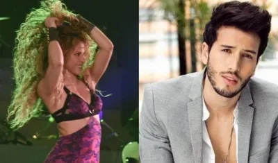 La cantante Shakira y Sebastián Yatra.