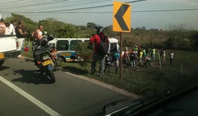 Accidente en la Cordialidad.