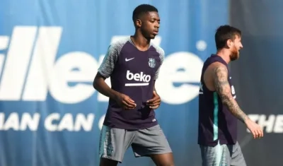  Ousmane Dembélé, jugador francés del Barcelona. 