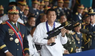 El mandatario filipino, Rodrigo Duterte. 