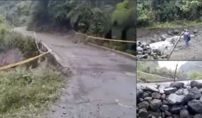 Aspecto de la vía El Playón.