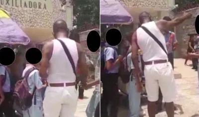 Por WhatsApp llegan las imágenes del hombres.