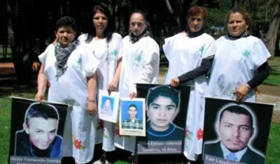 Las madres de Soacha piden justicia por la muerte de sus hijos.