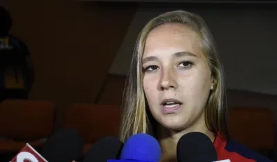 Nicole Regnier, delantera colombiana. 