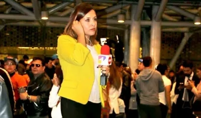 Paola Rojas, periodista colombiana. 
