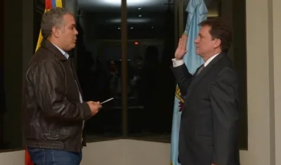 El Presidente Duque tomó juramento del cargo al nuevo director de la UNGRD.