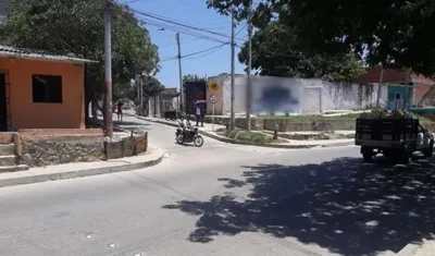 En esta esquina de Siete de Abril fue herido el joven del carro de mula.