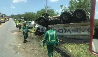 Lugar del accidente.