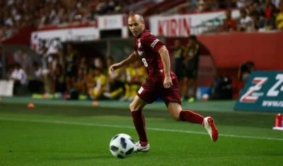 Andrés Iniesta, volante español. 
