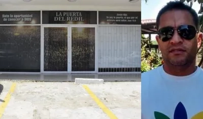 Adolfo Bernal y el lugar de los hechos.