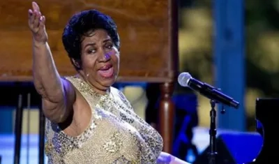 Aretha Franklin, cantante.
