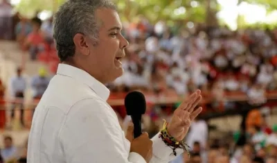 El presidente de Colombia, Iván Duque