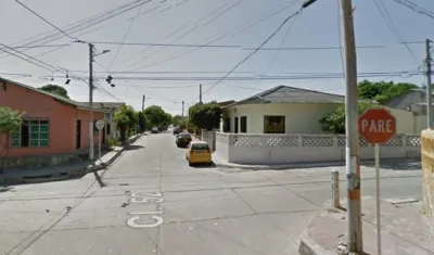 Calle 52 con carrera 29, lugar donde ocurrió el hecho. 