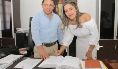 Ana María Muelle, el día de su posesión como Procuradora.