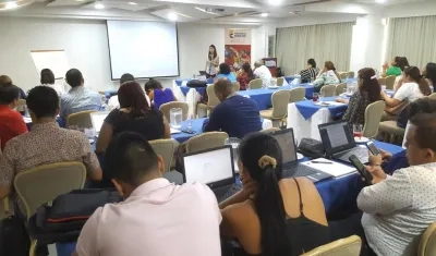 Aspecto del encuentro en Barranquilla.