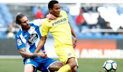 Carlos Bacca, delantero porteño. 