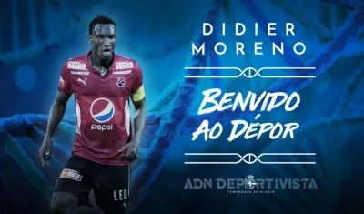 Didier Moreno, volante colombiano. 