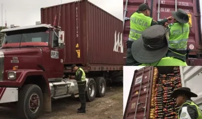 El carbón estaba empacado en bolsas.
