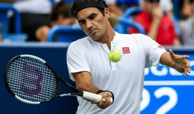 Roger Federer, tenista suizo. 