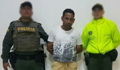 Alias 'Yosi' tras ser capturado por la Policía. 