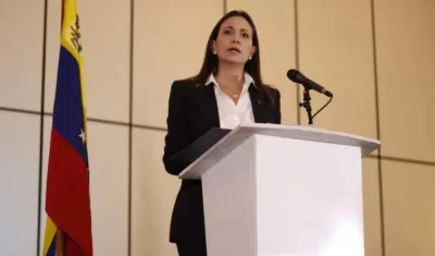 La dirigente María Corina Machado.