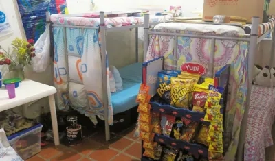 La celda 1 de la cárcel San Diego, en donde duerme 'La Madame'. 