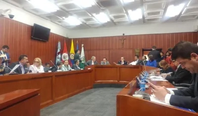 Debate de control político a ministro de Defensa, Guillermo Botero, en el Senado.