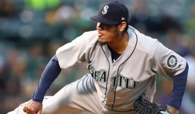 Felix Hernández, pelotero venezolano. 