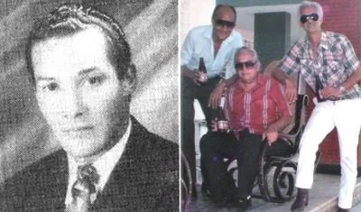 Juan José Caballero en primer plano. Y en la siguiente foto acompañado de Juan Illera Palacio y Ernesto Difarnecio.