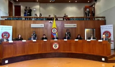 Sesión de la Corte Constitucional.