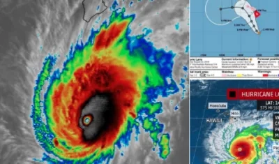 El huracán Lane mantiene vientos muy fuertes.