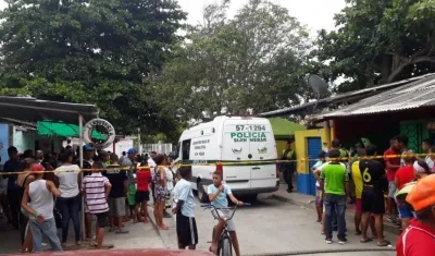 Lugar del homicidio de Alexander Mejía, de 34 años, en el barrio Me Quejo.