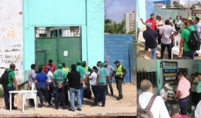 Momentos del operativo.