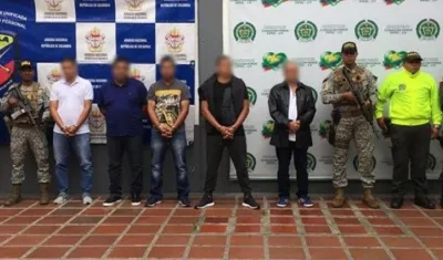 Personas que hacían parte de una banda criminal 