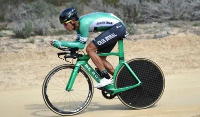 Nelson Soto debutará con esta bicicleta, para contrarreloj, este sábado en la Vuelta a España. 