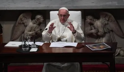 El papa Francisco en la catedral de Santa María en Dublín