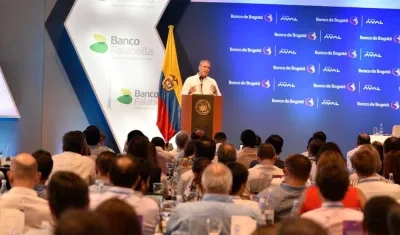 Presidente Iván Duque en el cierre de Congreso de Asobancaria.